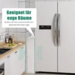 Kompaktiška 3 lentynų vonios spintelė (Balta)