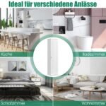 Kompaktiška 3 lentynų vonios spintelė (Balta)