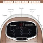 Elektrinis pėdų masažuoklis su voleliais (Ruda)