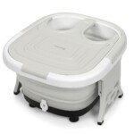 Elektrinė sulankstoma masažinė pėdų vonelė su šildymu (Pilka)