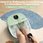 Sulankstomas elektrinis pėdų masažuoklis su šildymu ir laikmačiu (Žalia)