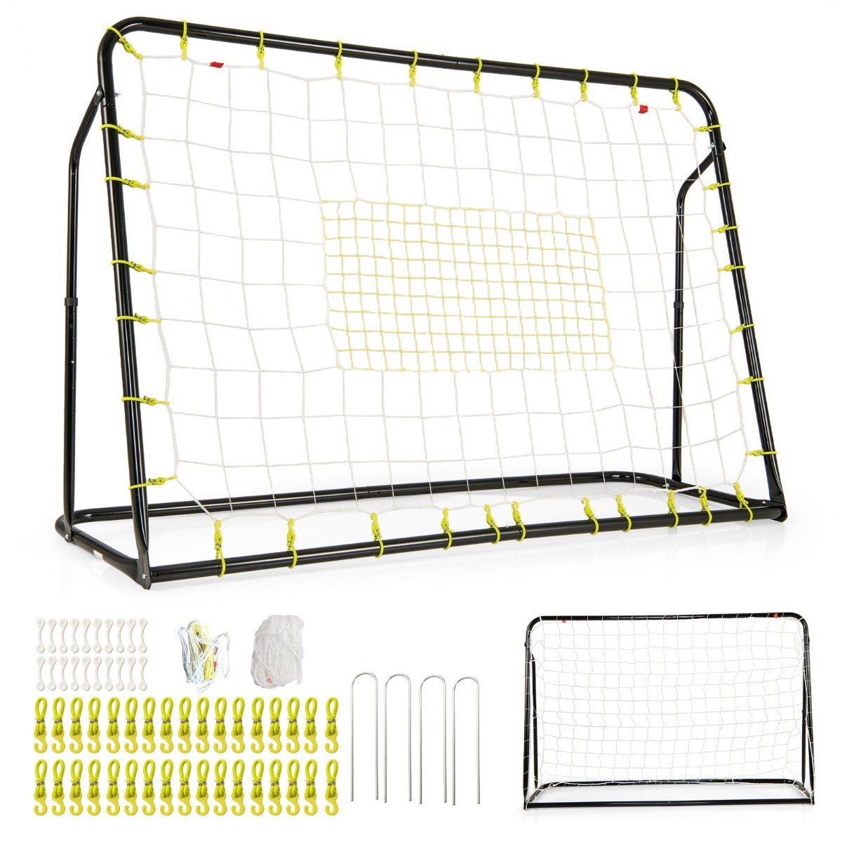 fu_balltor-fu_balltor-set-sp38097dk_1_ Reguliuojamo aukščio futbolo vartai su smūgių sugerties tinkleliu (Juoda)