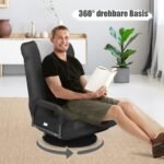 Reguliuojamas 6 padėčių sulankstomas kėdės-čiužinys (Pilka)