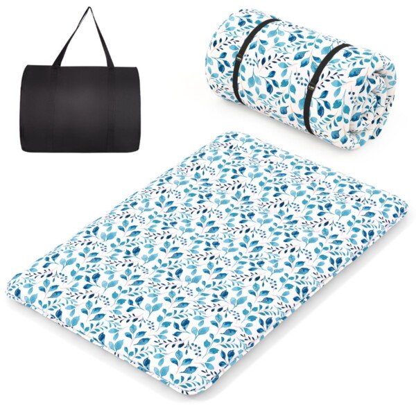 Daugiafunkcinis futono čiužinys su užvalkalu ir nešiojimo krepšiu (Žalia)