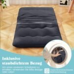 Futon čiužinys su skalbiamu užvalkalu (Juoda)