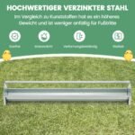 Metalinis vištų lesintuvas 15 L (Sidabrinė)