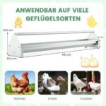 Metalinis vištų lesintuvas 15 L (Sidabrinė)