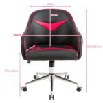 Ergonomiška biuro kėdė reguliuojama aukščio ir atlošo (Raudona)