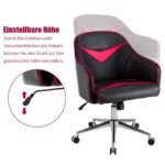 Ergonomiška biuro kėdė reguliuojama aukščio ir atlošo (Raudona)