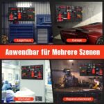 Perforuota sienelė įrankiams su 25 kabliukais 120 x 60 cm (Raudona ir juoda)