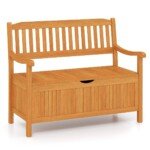 Sodo suoliukas su daiktadėže 2 vietų 360 kg (Natūrali)