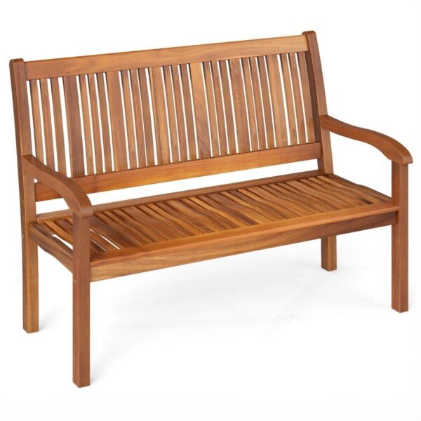 Medinis 2-3 vietų sodo suoliukas iki 320 kg apkrovos (Medžio)