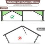 Sulankstomas lauko suoliukų ir stalo komplektas su ratano imitacija (Ruda)