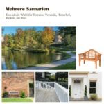 Sulankstomas medinis lauko suoliukas (Natūrali)