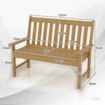 Lauko suolas sodui ir parkui 2-3 vietų atsparus oro sąlygoms (Ruda)