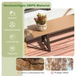 Lauko suoliukas be atlošo 183 cm ilgio 500 kg apkrova (Ruda)