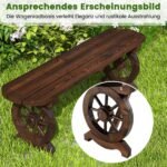 Medinis lauko suoliukas be atlošo (Rudyki rudumas)