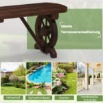 Medinis lauko suoliukas be atlošo (Rudyki rudumas)