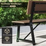 Sodo suoliukas 4 asmenims 183 cm (Ruda)