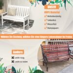 Lauko suoliukas 2-3 žmonėms atsparus oro sąlygoms (Balta)