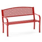 Lauko suoliukas sodui 128 cm (Raudona)