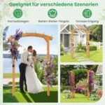 Medinė sodo arka su stogeliu (Oranžinė)