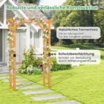 Medinė sodo arka su stogu ir grotelėmis (Oranžinė)