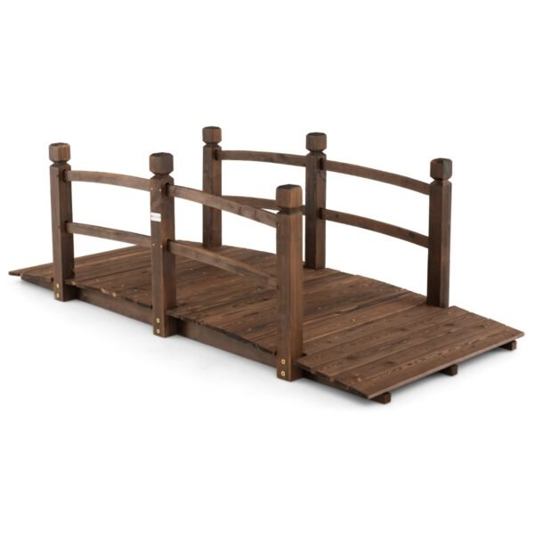 Medinė sodo arka su atitvarais 171 cm (Ruda)