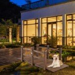 Medinė sodo arka su atitvarais 171 cm (Ruda)