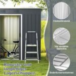 Sodo namelis su dvigubomis durimis 217 x 110 cm (Pilka)