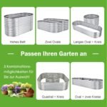 Modulinė metalinė lysvė daržui (Sidabrinė)