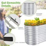 Modulinė metalinė lysvė daržui (Sidabrinė)