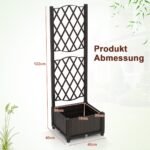 Gėlynas su atrama kiemui ir balkonui (Ruda)