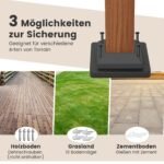 Ištraukiama sodo pergola 3 6 x 3 m (Smėlio)