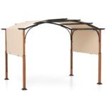 Ištraukiama sodo pergola 3 6 x 3 m (Smėlio)