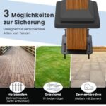 Ištraukiama sodo pergola 360x300 cm atspari vandeniui (Pilka)