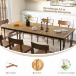 Lauko stalas iš akacijos medienos su 5 cm skėčio anga (Natūrali)