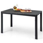 Stačiakampis lauko stalas 120x71 cm (Ruda)