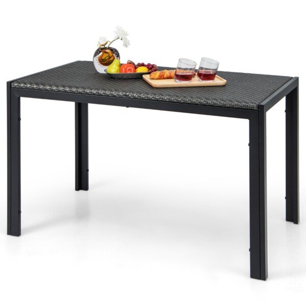 Stačiakampis lauko stalas 120x71 cm (Ruda)