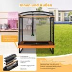 Vaikiškas batutas su sūpynėmis du viename (Oranžinė)