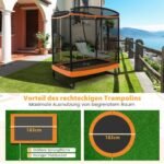 Vaikiškas batutas su sūpynėmis du viename (Oranžinė)