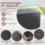 Talpinimo dėžė su ratukais 380 litrų (Pilka)