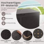 Lauko daiktų laikymo dėžė su ratukais 380 L (Ruda)