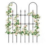 Metalo augalų atraminis rėmas alpinariumams (Juoda)