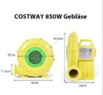 Galingas 850W oro pūtiklis greitam pripučiamų žaislų ir pramogų įrangos pripūtimui (Geltona)