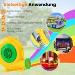 Galingas pripučiamųjų prietaisų siurblys su rankena (Geltona)