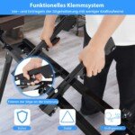 Universalus sulankstomas pjūklo stovas reguliuojamo ilgio (Juoda)