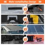 Automobilio stogo bagažinė 450L su kombinuota spyna (Pilka)