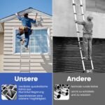 Universalios aliumininės sulankstomos kopėčios 7-in-1 (Sidabrinė)