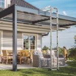 Universalios aliumininės sulankstomos kopėčios 7-in-1 (Sidabrinė)